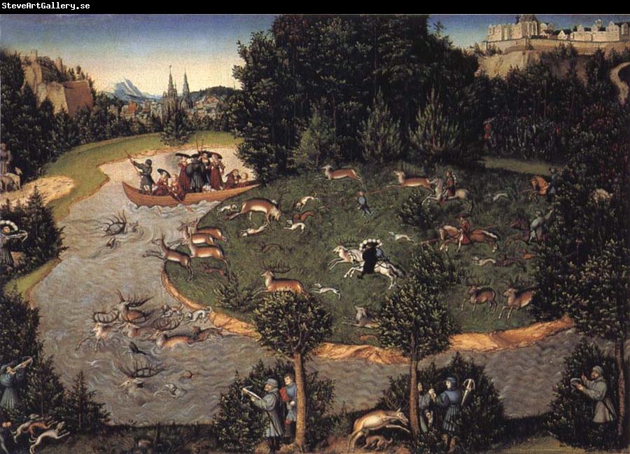 Lucas Cranach the Elder Stag hunt of Elector Frederick the Wise